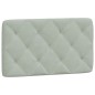 vidaXL Cama con colchón terciopelo gris claro 90x200 cm
