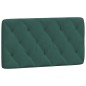 vidaXL Cama con colchón terciopelo verde oscuro 100x200 cm