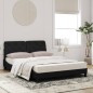 vidaXL Cama con colchón terciopelo negro 120x200 cm vidaXL Cama con colchón terciopelo negro 120x200 cm