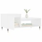 vidaXL Mesa de centro madera contrachapada blanco 100x50x45 cm