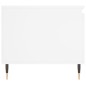 vidaXL Mesa de centro madera contrachapada blanco 100x50x45 cm