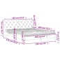 vidaXL Cama con colchón terciopelo rosa 160x200 cm vidaXL Cama con colchón terciopelo rosa 160x200 cm