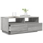 vidaXL Mesa de centro con luces LED gris Sonoma 90x49x40 cm vidaXL Mesa de centro con luces LED gris Sonoma 90x49x40 cm
