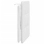 vidaXL Cabecero de cama acolchado cuero sintético blanco 80 cm
