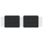 vidaXL Cabecero de cama acolchado cuero sintético negro blanco 180 cm vidaXL Cabecero de cama acolchado cuero sintético negro blanco 180 cm
