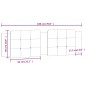 vidaXL Cabecero de cama acolchado cuero sintético negro blanco 180 cm vidaXL Cabecero de cama acolchado cuero sintético negro blanco 180 cm