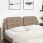 vidaXL Cabecero de cama acolchado cuero sintético capuchino 160 cm vidaXL Cabecero de cama acolchado cuero sintético capuchino 160 cm