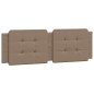 vidaXL Cabecero de cama acolchado cuero sintético capuchino 160 cm vidaXL Cabecero de cama acolchado cuero sintético capuchino 160 cm