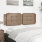 vidaXL Cabecero de cama acolchado cuero sintético capuchino 160 cm vidaXL Cabecero de cama acolchado cuero sintético capuchino 160 cm