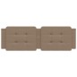 vidaXL Cabecero de cama acolchado cuero sintético capuchino 160 cm vidaXL Cabecero de cama acolchado cuero sintético capuchino 160 cm