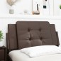 vidaXL Cabecero de cama acolchado cuero sintético marrón 100 cm vidaXL Cabecero de cama acolchado cuero sintético marrón 100 cm