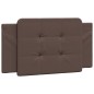 vidaXL Cabecero de cama acolchado cuero sintético marrón 100 cm vidaXL Cabecero de cama acolchado cuero sintético marrón 100 cm