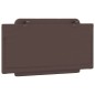 vidaXL Cabecero de cama acolchado cuero sintético marrón 100 cm vidaXL Cabecero de cama acolchado cuero sintético marrón 100 cm
