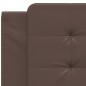 vidaXL Cabecero de cama acolchado cuero sintético marrón 100 cm vidaXL Cabecero de cama acolchado cuero sintético marrón 100 cm