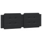 vidaXL Cabecero de cama acolchado cuero sintético negro 160 cm vidaXL Cabecero de cama acolchado cuero sintético negro 160 cm