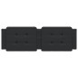 vidaXL Cabecero de cama acolchado cuero sintético negro 160 cm vidaXL Cabecero de cama acolchado cuero sintético negro 160 cm