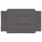vidaXL Cabecero de cama acolchado cuero sintético gris 80 cm vidaXL Cabecero de cama acolchado cuero sintético gris 80 cm