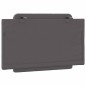 vidaXL Cabecero de cama acolchado cuero sintético gris 80 cm vidaXL Cabecero de cama acolchado cuero sintético gris 80 cm