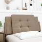 vidaXL Cabecero de cama acolchado cuero sintético capuchino 100 cm