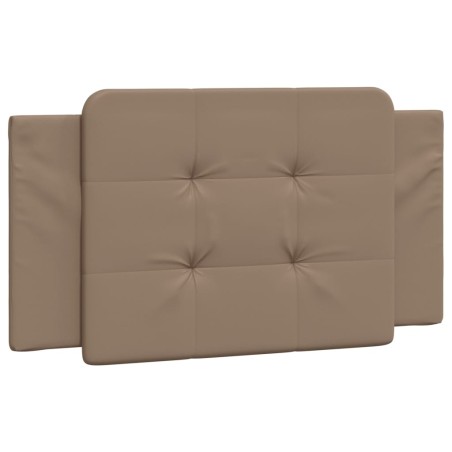 vidaXL Cabecero de cama acolchado cuero sintético capuchino 100 cm