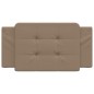 vidaXL Cabecero de cama acolchado cuero sintético capuchino 100 cm