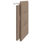 vidaXL Cabecero de cama acolchado cuero sintético capuchino 100 cm