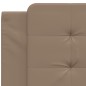 vidaXL Cabecero de cama acolchado cuero sintético capuchino 100 cm