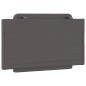 vidaXL Cabecero de cama acolchado cuero sintético gris 90 cm
