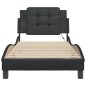 vidaXL Estructura cama con luces LED cuero sintético negro 80x200 cm vidaXL Estructura cama con luces LED cuero sintético negro 80x200 cm