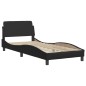 vidaXL Estructura cama con luces LED cuero sintético negro 80x200 cm vidaXL Estructura cama con luces LED cuero sintético negro 80x200 cm