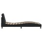 vidaXL Estructura cama con luces LED cuero sintético negro 80x200 cm vidaXL Estructura cama con luces LED cuero sintético negro 80x200 cm