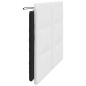 vidaXL Cabecero de cama acolchado cuero sintético blanco negro 140 cm vidaXL Cabecero de cama acolchado cuero sintético blanco negro 140 cm