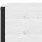 vidaXL Cabecero de cama acolchado cuero sintético blanco negro 140 cm vidaXL Cabecero de cama acolchado cuero sintético blanco negro 140 cm