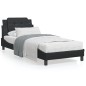 vidaXL Estructura cama con luces LED cuero sintético negro 90x190 cm vidaXL Estructura cama con luces LED cuero sintético negro 90x190 cm