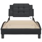 vidaXL Estructura cama con luces LED cuero sintético negro 90x190 cm vidaXL Estructura cama con luces LED cuero sintético negro 90x190 cm
