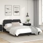 vidaXL Estructura cama con luces LED cuero sintético negro 120x200 cm vidaXL Estructura cama con luces LED cuero sintético negro 120x200 cm