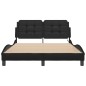 vidaXL Estructura cama con luces LED cuero sintético negro 120x200 cm vidaXL Estructura cama con luces LED cuero sintético negro 120x200 cm
