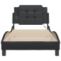 vidaXL Estructura cama con luces LED cuero sintético negro 100x200 cm vidaXL Estructura cama con luces LED cuero sintético negro 100x200 cm