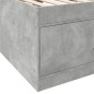vidaXL Tumbona con cajones madera ingeniería gris hormigón 90x190 cm vidaXL Tumbona con cajones madera ingeniería gris hormigón 90x190 cm