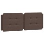 vidaXL Estructura cama con luces LED cuero sintético marrón 140x190 cm vidaXL Estructura cama con luces LED cuero sintético marrón 140x190 cm