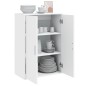 vidaXL Aparador de madera de ingeniería blanco 60x31x84 cm vidaXL Aparador de madera de ingeniería blanco 60x31x84 cm