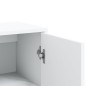 vidaXL Aparador de madera de ingeniería blanco 60x31x84 cm vidaXL Aparador de madera de ingeniería blanco 60x31x84 cm