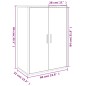 vidaXL Aparador de madera de ingeniería blanco 60x31x84 cm vidaXL Aparador de madera de ingeniería blanco 60x31x84 cm