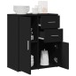 vidaXL Aparador de madera de ingeniería negro 60x31x70 cm vidaXL Aparador de madera de ingeniería negro 60x31x70 cm