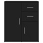 vidaXL Aparador de madera de ingeniería negro 60x31x70 cm vidaXL Aparador de madera de ingeniería negro 60x31x70 cm