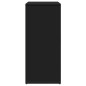 vidaXL Aparador de madera de ingeniería negro 60x31x70 cm vidaXL Aparador de madera de ingeniería negro 60x31x70 cm