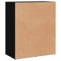 vidaXL Aparador de madera de ingeniería negro 60x31x70 cm vidaXL Aparador de madera de ingeniería negro 60x31x70 cm