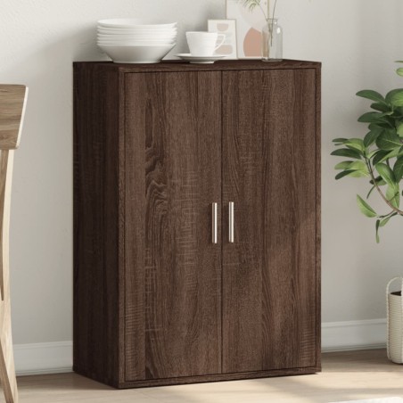 vidaXL Aparador de madera de ingeniería roble marrón 60x31x84 cm