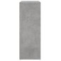 vidaXL Aparador de madera de ingeniería gris hormigón 60x31x84 cm