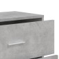 vidaXL Aparador de madera de ingeniería gris hormigón 60x31x84 cm